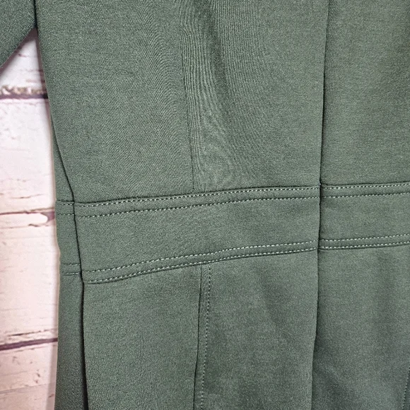 Ann Taylor Green Knee Length Dress Size 10 - Picture 5 of 11